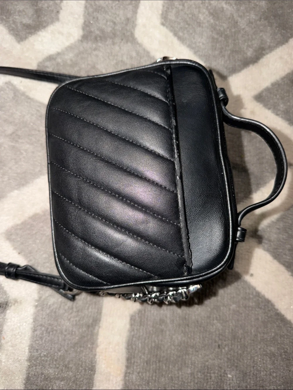 Michael Kors Rose Small Quilted Leather Crossbody